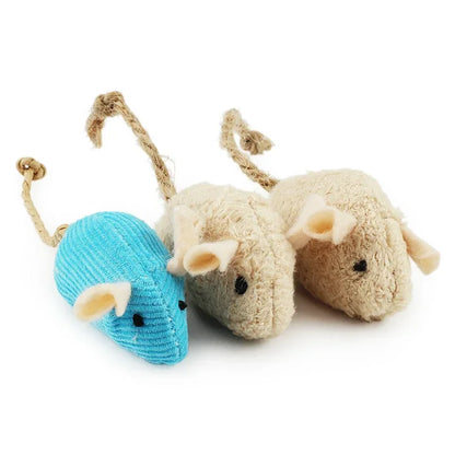 Plush Catnip Mouse Toy for Cats