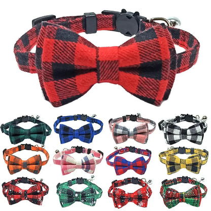 Breakaway Cat Collar with Bow Tie and Bell