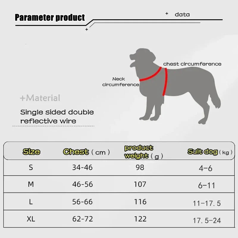 No-Pull Reflective Dog Vest Harness with Handle