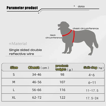 No-Pull Reflective Dog Vest Harness with Handle