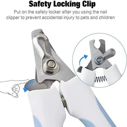 Professional Stainless Steel Pet Nail Clipper for Dogs & Cats