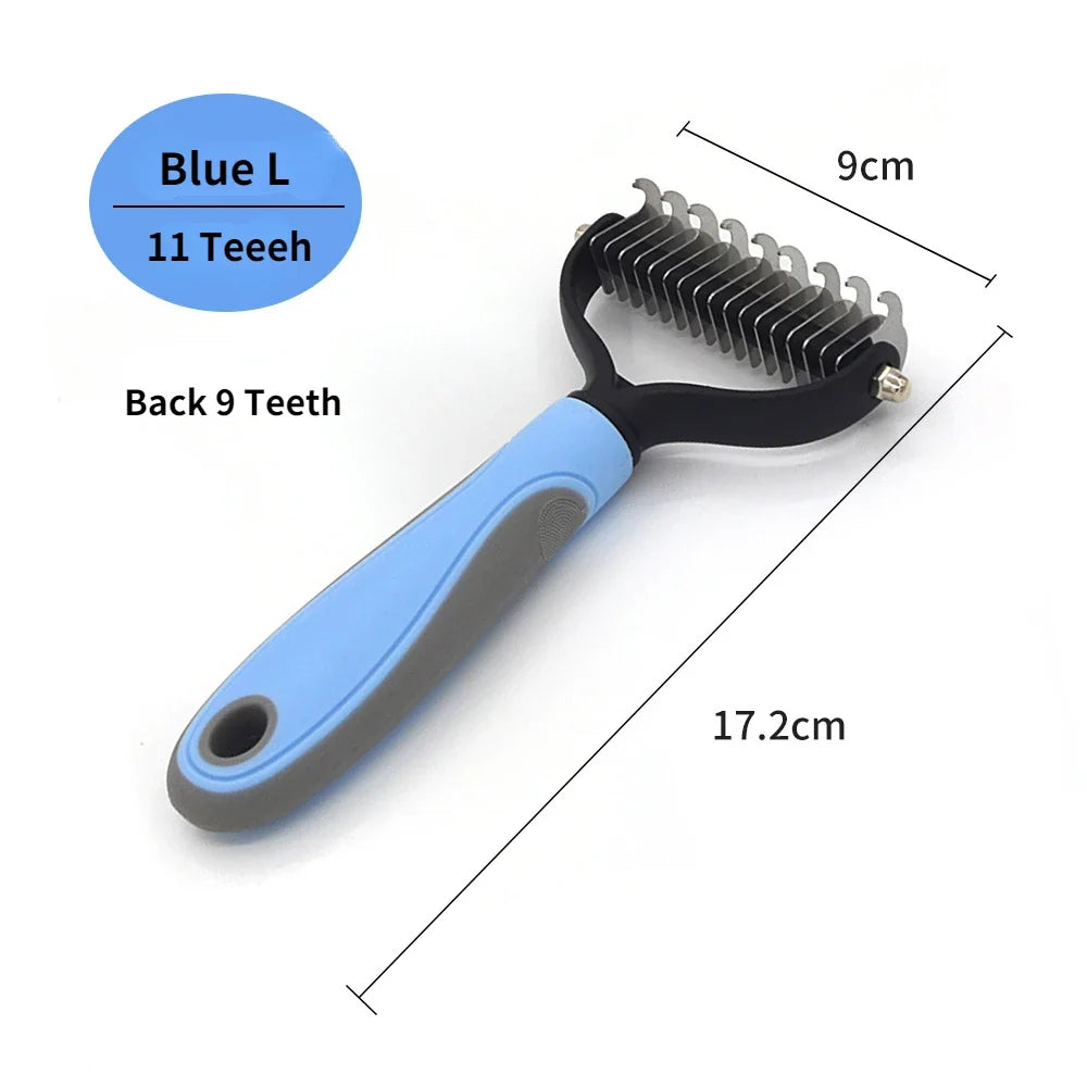 Professional Pet Deshedding Brush - Hair Remover for Dogs and Cats