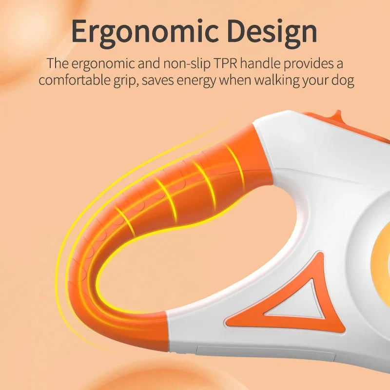 Automatic Retractable Dog Leash with LED Luminous Light for Safe Walking