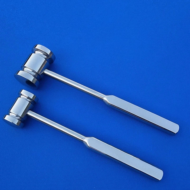 Double-Headed Veterinary Bone Hammer - Stainless Steel Professional Tool